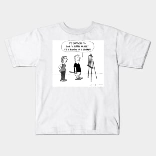 Funny Artist Cartoon | A Little Muddy Kids T-Shirt